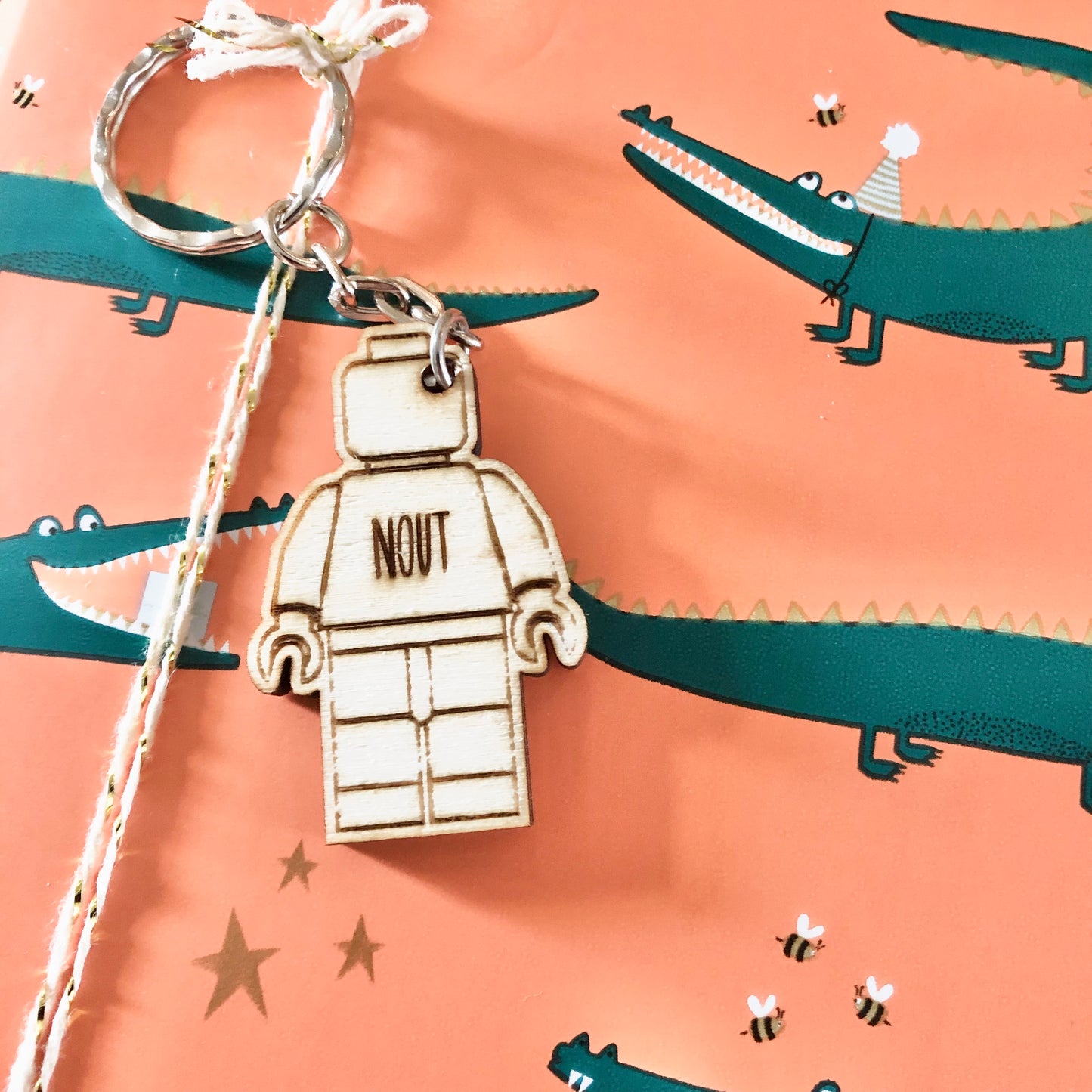 Labels | Lego sleutelhanger