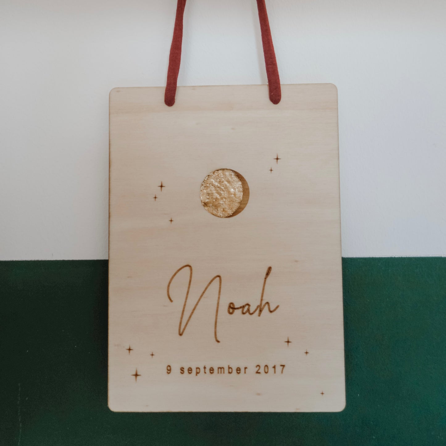 Naambord | maanstand